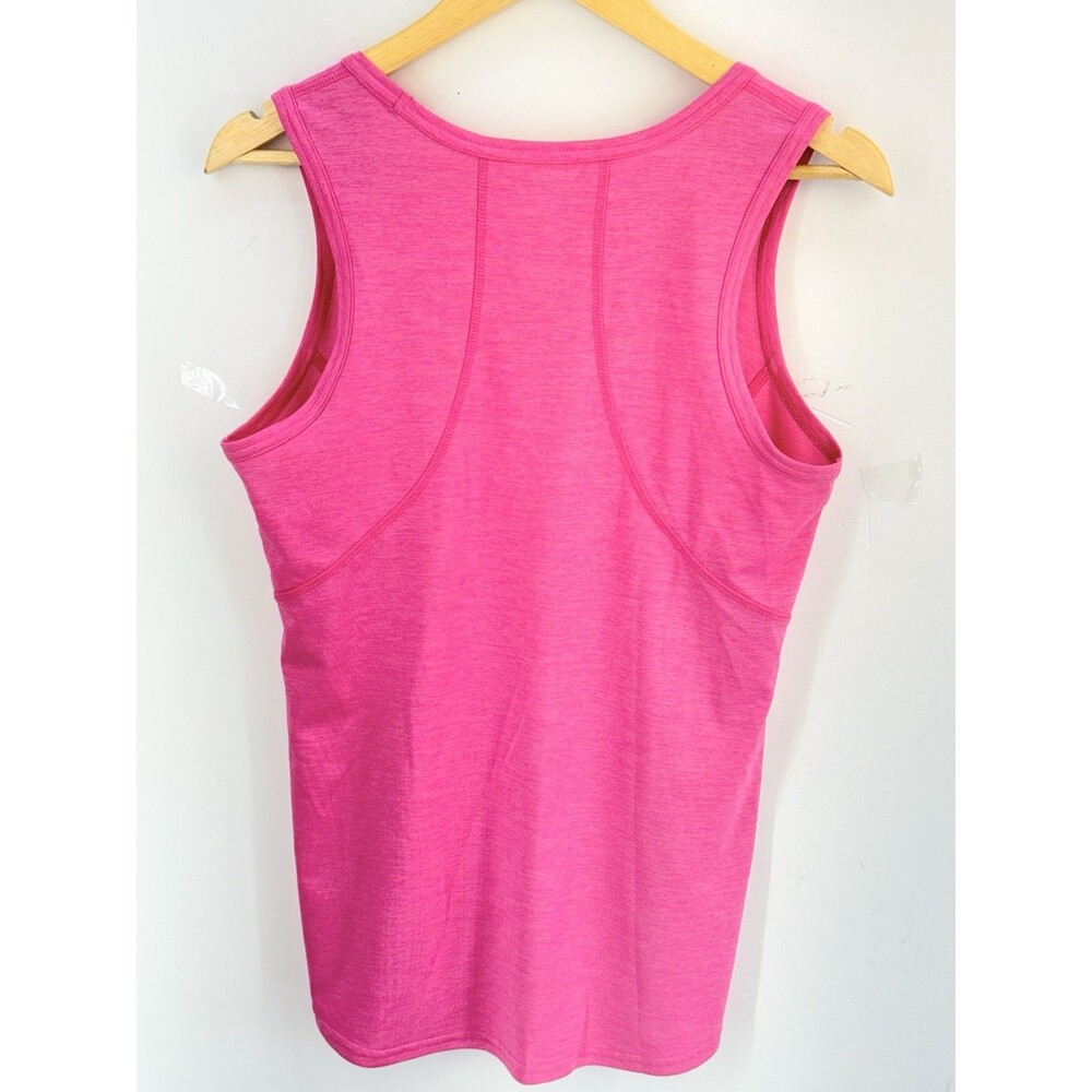 BCG Women Tank Top Training Open Back Mesh Size M Workout Pink Run Walk - Picture 2 of 7